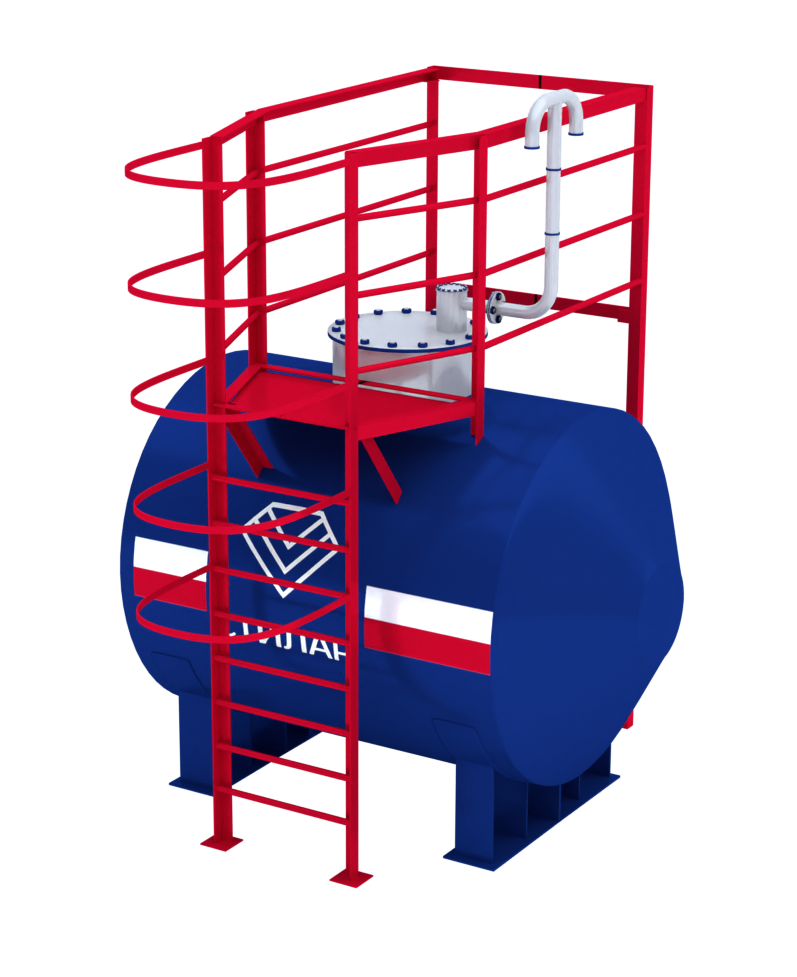 Горизонтальный резервуар РГСН для питьевой воды 5 м³ от завода-производителя